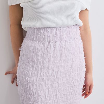 シャーリングシフォンタイトスカート≪手洗い可能≫ | QUEENS COURT