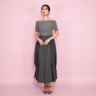 ダブルギャザースカート≪洗濯機で洗える≫ | QUEENS COURT (Women