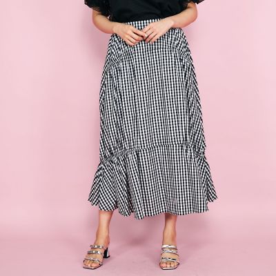 ＜QUEENS COURT（Women）＞ダブルギャザースカート≪洗濯機で洗える≫