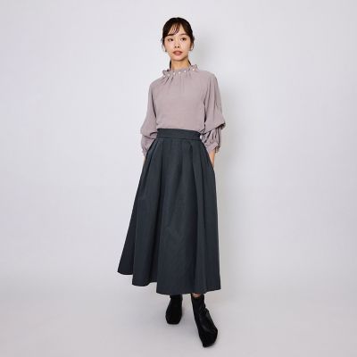 クイーンズコート☆黒白チェック フレアスカート タフタチェックフレアスカート≪手洗い可能≫ | QUEENS COURT