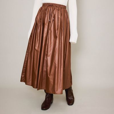 イッセイミヤケ【me】綿×ポリエステル手洗い可薄手フレアスカート イッセイミヤケ【me】綿×ポリエステル手洗い可薄手フレア