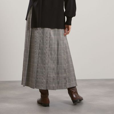 マルチグレンチェックタックプリーツスカート≪手洗い可能≫ | QUEENS