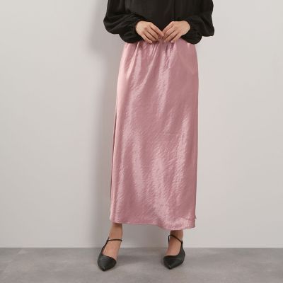 シルキーヘビーサテンスカート≪手洗い可能≫ | QUEENS COURT (Women