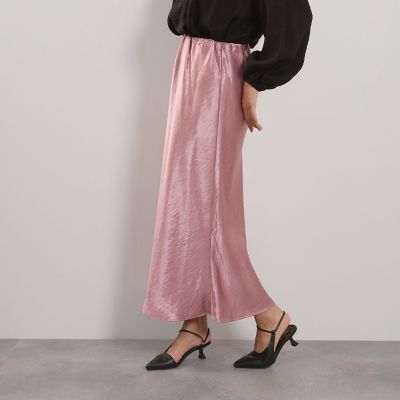 シルキーヘビーサテンスカート≪手洗い可能≫ | QUEENS COURT (Women