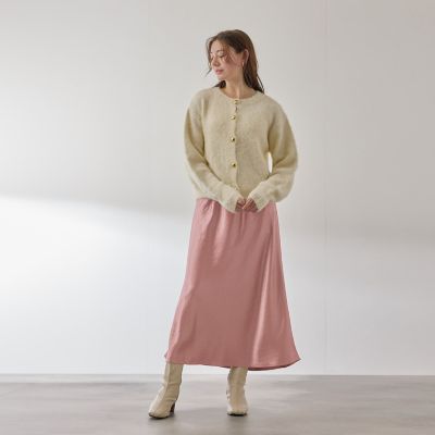 シルキーヘビーサテンスカート≪手洗い可能≫ | QUEENS COURT (Women