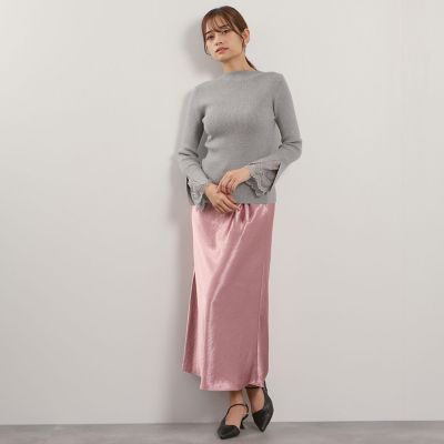 シルキーヘビーサテンスカート≪手洗い可能≫ | QUEENS COURT (Women