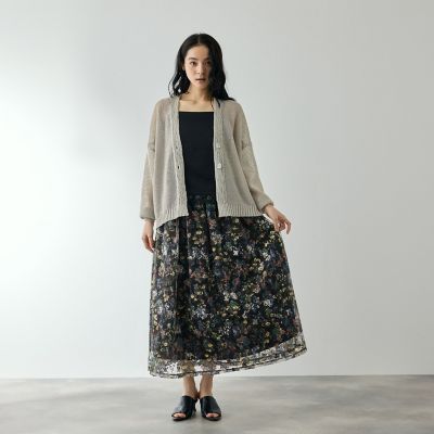 DOUBLE STANDARD CLOTHINGパニエ付きフレアスカート★新品 DOUBLE STANDARD CLOTHING（ダブルスタンダードクロージング