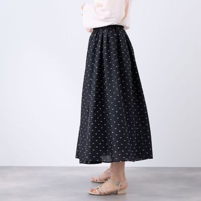 カットドビードットサーキュラースカート | QUEENS COURT (Women