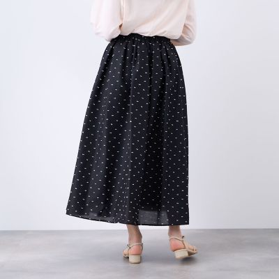 カットドビードットサーキュラースカート | QUEENS COURT (Women