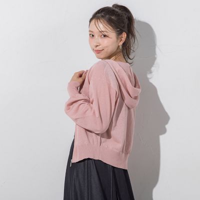 ラメシアーニットパーカー≪手洗い可能≫ | QUEENS COURT（Women