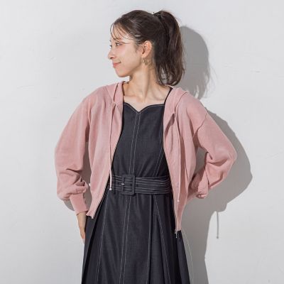 ラメシアーニットパーカー≪手洗い可能≫