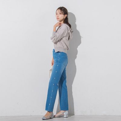 ラメシアーニットパーカー≪手洗い可能≫