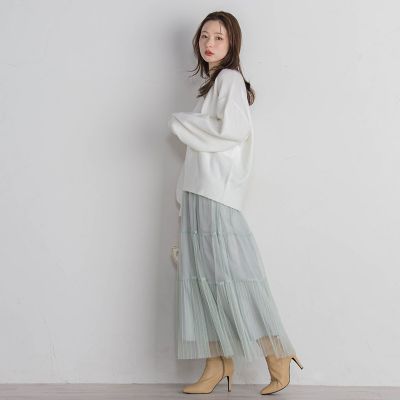 美品⭐︎ バッグリボンニットプルオーバー バックリボンニットプルオーバー≪手洗い可能≫ | QUEENS COURT