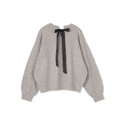 バックリボンニットプルオーバー≪手洗い可能≫ | QUEENS COURT