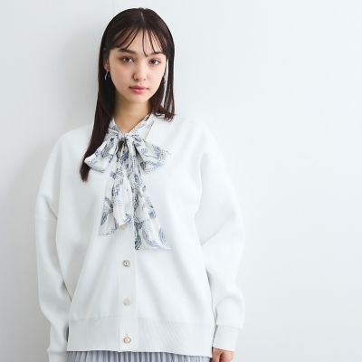 アソートビジューボタン軽量カーディガン≪手洗い可能≫ | QUEENS