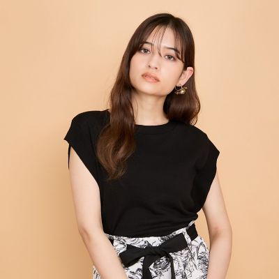 ＜QUEENS COURT（Women）＞レーヨンニットフレンチトップス