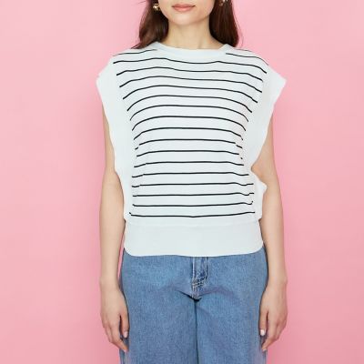 レーヨンニットフレンチトップス