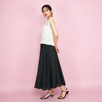 蝶々ヤーンニットベスト≪手洗い可能≫