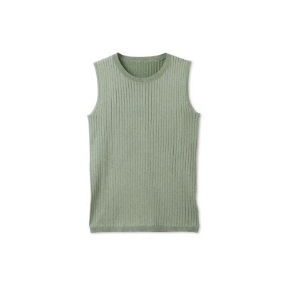 【SALE】QUEENS COURT（Women）/クイーンズコート ブライトワイドリブスリーブレスニット&#8810;手洗い可能&#8811; 09グリーン トップス【三越伊勢丹/公式】