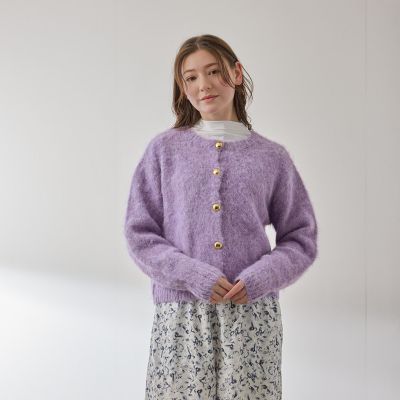 ソフトシャギー起毛メタルボタンカーディガン | QUEENS COURT（Women