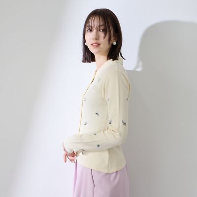 united tokyo/ フラワー刺繍トップス どんな仕草も品よく映す花刺繍シャツ トップス – ONE PEACE ONLINE