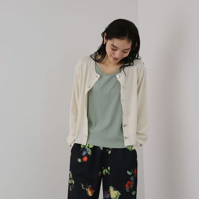 ＜QUEENS COURT（Women）＞ニュアンスメタルボタンニットカーディガン