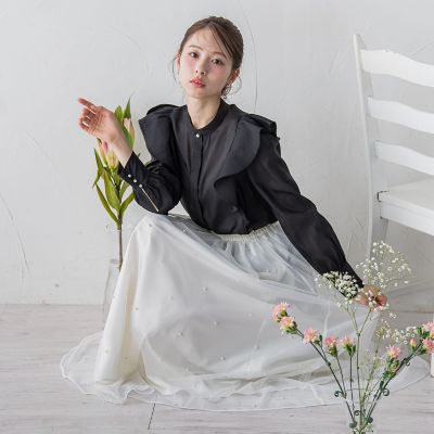 刺繍フリルブラウス≪洗濯機で洗える≫ | QUEENS COURT（Women