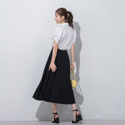 襟ジュエルブラウス≪洗濯機で洗える≫