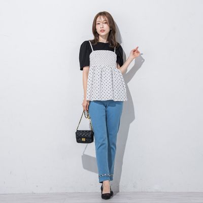 ♥️手洗可♥️【DOUBLE STANDARD CLOTHING】36 チェック SHIPS（シップス） ブラウス シャツ 「手洗い可能」シアー チェック