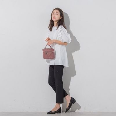 袖フリルチュニックブラウス≪洗濯機で洗える≫ | QUEENS COURT