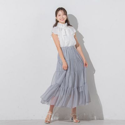 シルキーローンリボンブラウス≪手洗い可能≫
