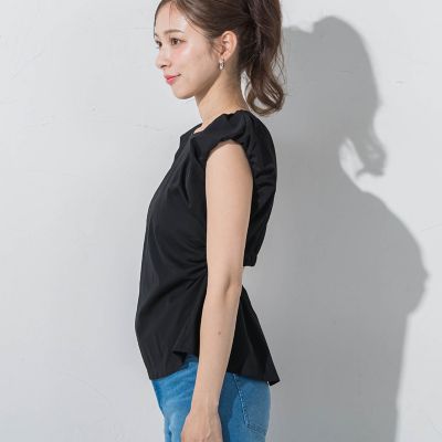 エンジェルスリーブブラウス≪洗濯機で洗える≫