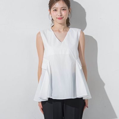 ペプラムチュニック≪手洗い可能≫