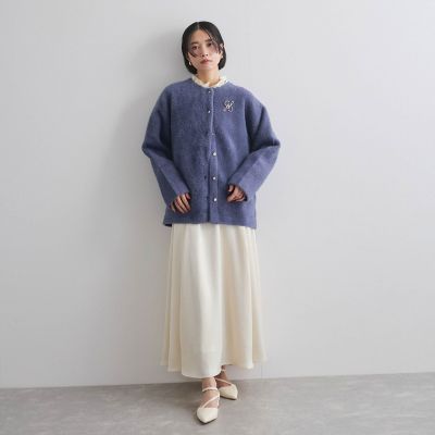 フリルチョーカー風アクセントブラウス≪セットアップ対応／洗濯機で洗える≫