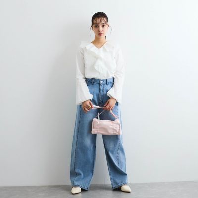 ラッフルフリルブラウス≪手洗い可能≫
