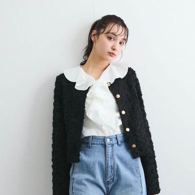 ラッフルフリルブラウス≪手洗い可能≫