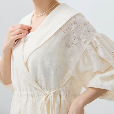【ＳＨＩＯＲＩ　ＩＲＩＥ　コラボ】レースカシュクールブラウス≪手洗い可能≫