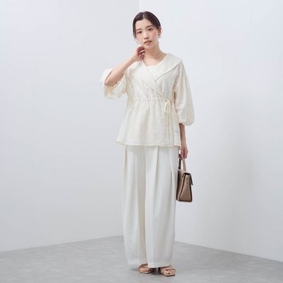 【ＳＨＩＯＲＩ　ＩＲＩＥ　コラボ】レースカシュクールブラウス≪手洗い可能≫
