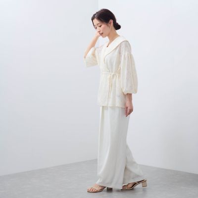 【ＳＨＩＯＲＩ　ＩＲＩＥ　コラボ】レースカシュクールブラウス≪手洗い可能≫