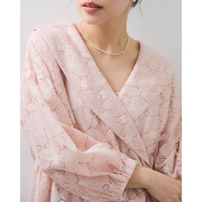 【ＳＨＩＯＲＩ　ＩＲＩＥ　コラボ】レースカシュクールブラウス≪手洗い可能≫