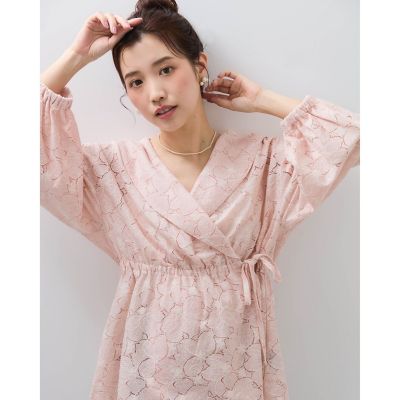【ＳＨＩＯＲＩ　ＩＲＩＥ　コラボ】レースカシュクールブラウス≪手洗い可能≫
