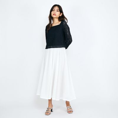【ＳＨＩＯＲＩ　ＩＲＩＥ　コラボ】スクエアネックレースブラウス≪手洗い可能≫