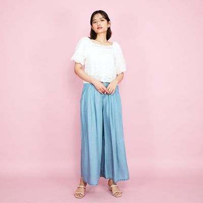 【ＳＨＩＯＲＩ　ＩＲＩＥ　コラボ】２ＷＡＹオフショルレースブラウス≪手洗い可能≫