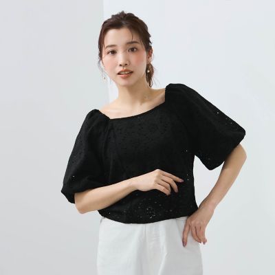 【ＳＨＩＯＲＩ　ＩＲＩＥ　コラボ】２ＷＡＹオフショルレースブラウス≪手洗い可能≫