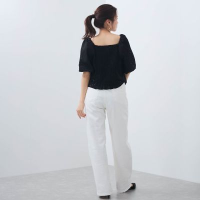 【ＳＨＩＯＲＩ　ＩＲＩＥ　コラボ】２ＷＡＹオフショルレースブラウス≪手洗い可能≫