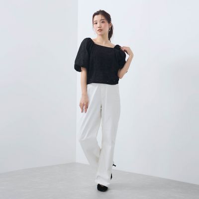 【ＳＨＩＯＲＩ　ＩＲＩＥ　コラボ】２ＷＡＹオフショルレースブラウス≪手洗い可能≫