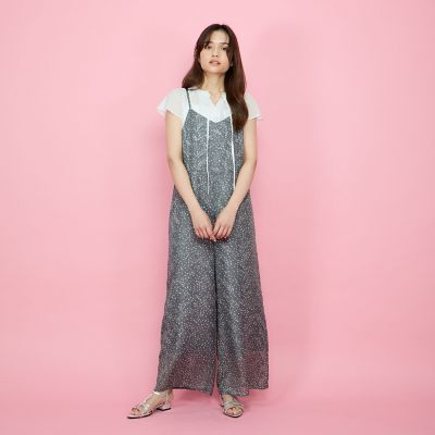 シアーストライプリボンブラウス≪セットアップ対応／手洗い可能≫