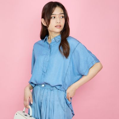 バイオターンバックブラウス≪セットアップ対応／洗濯機で洗える≫