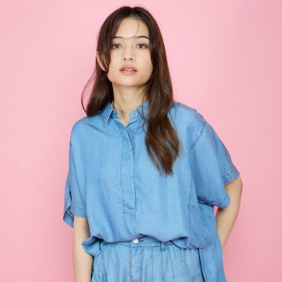 バイオターンバックブラウス≪セットアップ対応／洗濯機で洗える≫