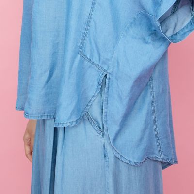 バイオターンバックブラウス≪セットアップ対応／洗濯機で洗える≫